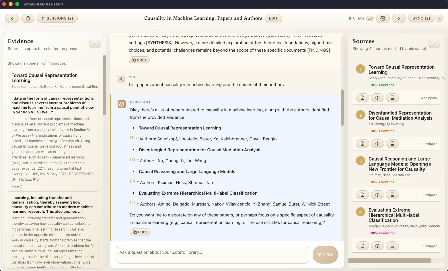 Zotero RAG Assistant